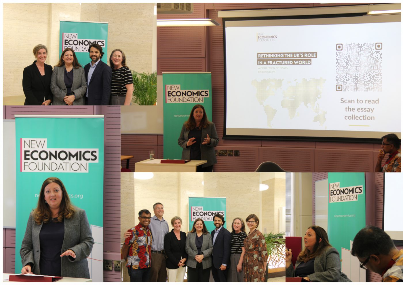 Images from the launch of NEF's essay collection