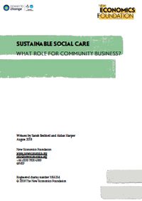 Sustainable social care