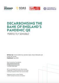 Decarbonising the Bank of England's Pandemic QE