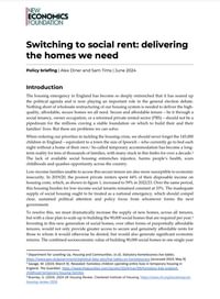 Switching to social rent