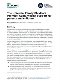 The Universal Family Childcare Promise